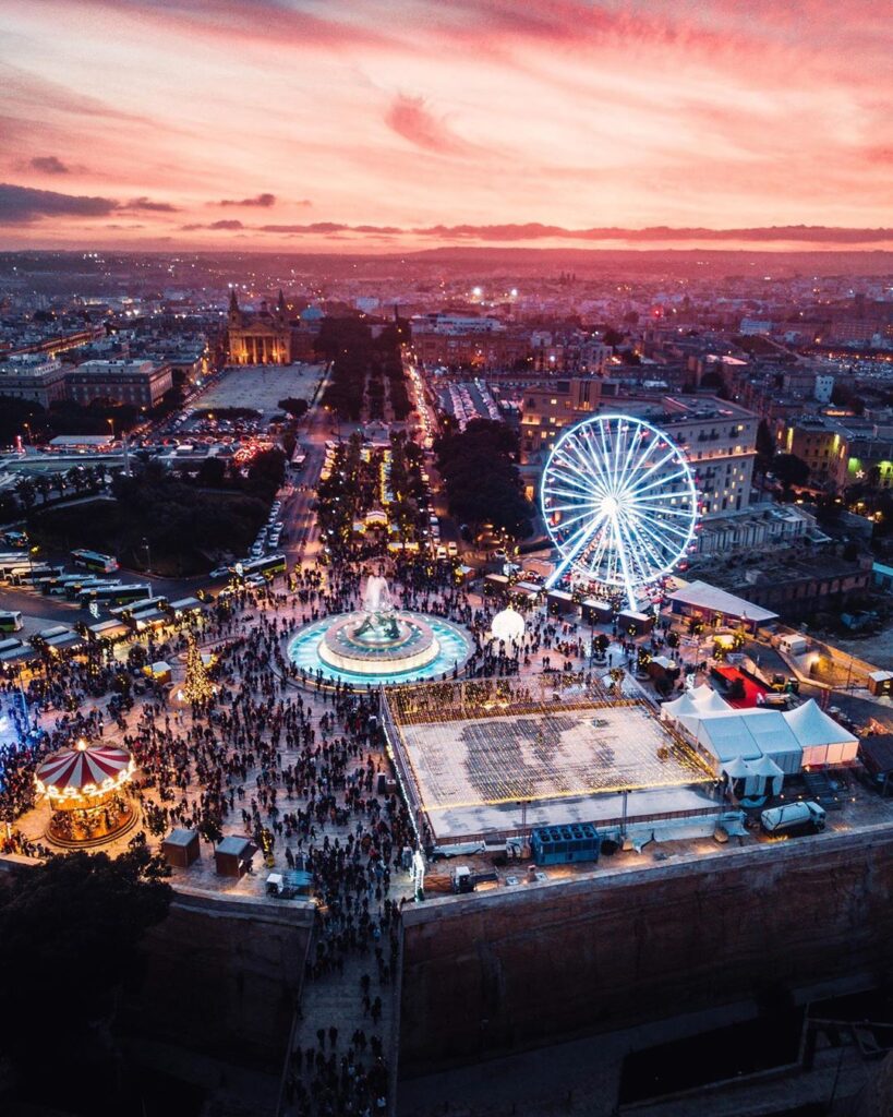 La Valette, Malte au moment de Noël