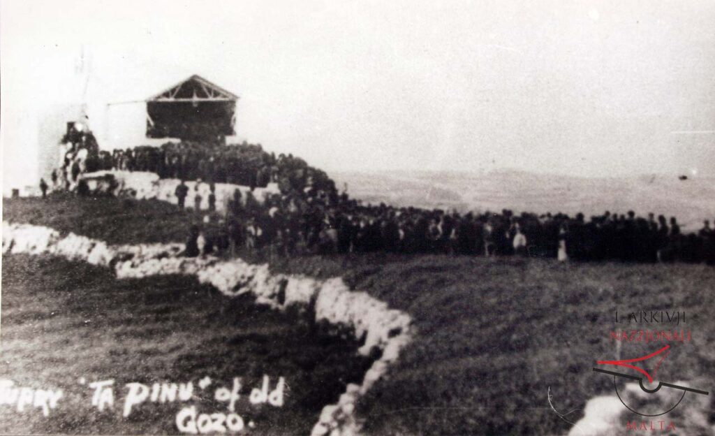 Ta Pinu being built in Gozo